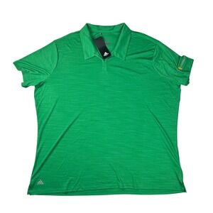 Adidas Golf Microsoft Polo Shirt Womens 3XL Green Short Sleeve FL7656 NWT